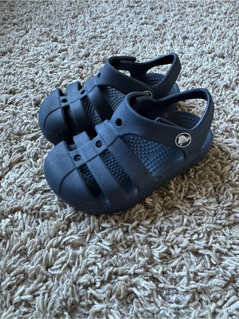 Toddler Navy Crocs 7C